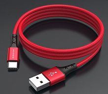 картинка кабель type-c borofone (6931474700827) bx20 usb-type-c 2a 1m - красный от магазина Tovar-RF.ru