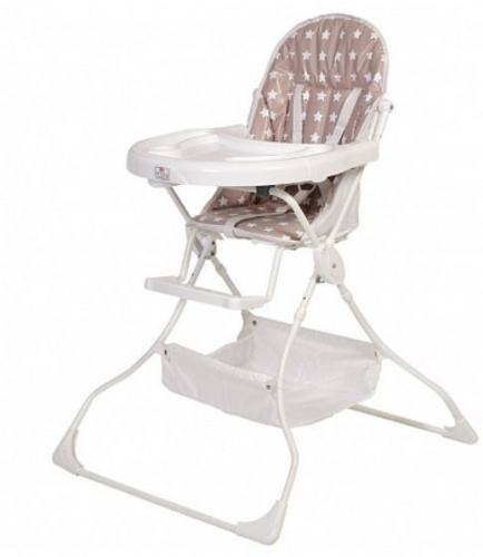 картинка стульчик polini стульчик для кормления polini kids 252 звезды, макиато-белый (1кор) от магазина Tovar-RF.ru