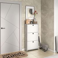 картинка Обувница БИТЕЛ АЛЬТА Ателье светлое/ Белое (1 кор.) БИТЕЛ АЛЬТА Ателье светлое/ Белое (1 кор.) от магазина Tovar-RF.ru