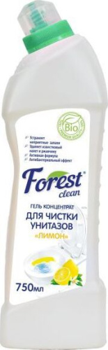 картинка Гель для сантехники FOREST CLEAN Гель-концентрат для чистки унитазов "Лимон" 750 мл от магазина Tovar-RF.ru