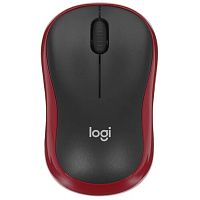 картинка мышь wireless logitech m185 черная/красная, оптическая, 1000dpi, 2.4 ghz/usb-ресивер (910-002633) от магазина Tovar-RF.ru