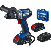 картинка ЗУБР  Т7, 20 В, 70 Н·м, 2 АКБ (2 А·ч), бесщеточная дрель-шуруповерт, кейс, Профессионал (DB-201-22) от магазина Tovar-RF.ru