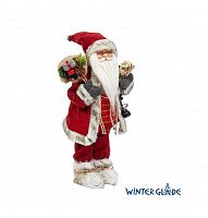 картинка Игрушка WINTER GLADE Фигурка Дед Мороз 46 см с фонарем (красный) М38 от магазина Tovar-RF.ru