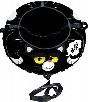 картинка санки-ватрушка fani sani санки-ватрушка черный кот proffi диаметр 100 см/8 84269от магазина Tovar-RF.ru