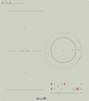 картинка варочная панель eltronic (88-33) 3 конфорки индукционная серо-зеленая от магазина Tovar-RF.ru