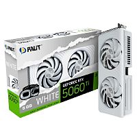 картинка видеокарта palit rtx5060ti white oc 8gb gddr7 128bit 3xdp hdmi 2fan rtl от магазина Tovar-RF.ru