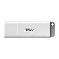 картинка netac usb drive 64gb u185 <nt03u185n-064g-20wh>, usb2.0, с колпачком, пластиковая белая от магазина Tovar-RF.ru