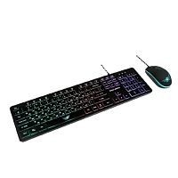 картинка dialog проводной игровой набор kmgk-1707u black gan-kata - клавиатура + опт. мышь с rgb подсветкой от магазина Tovar-RF.ru