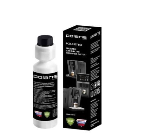 картинка концентрированное ср-во  polaris  pcdl 1007 eco (д/чистки молочных систем для кофемашин и кофеварок) от магазина Tovar-RF.ru