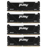 картинка kingston ddr4 dimm 32gb 4x8gb 3200mhz kf432c16bb2ak4/32 fury beast rgb rtl gaming pc4-25600 cl16 288-pin 1.35в dual rank с радиатором ret от магазина Tovar-RF.ru