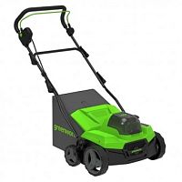 картинка Greenworks GD40SC38IIK4 Аэратор-скарификатор аккумуляторный, 40V, бесщеточный, c 1хАКБ 4Ач и ЗУ [2517607UB] от магазина Tovar-RF.ru