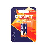 картинка СТАРТ HR03 AAA 950mAh Ni-MH BL2 24/384 (2 шт. в уп-ке) от магазина Tovar-RF.ru