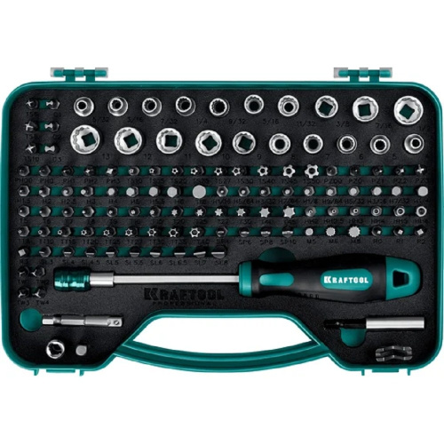 картинка KRAFTOOL X-Drive-122, 122 шт, набор: отвертка-битодержатель с насадками  [26816] от магазина Tovar-RF.ru