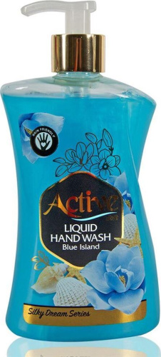 картинка Жидкое мыло ACTIVE Жидкое мыло жемчужное 450 мл. С дозатором. Ракушка и цветок (511801640) от магазина Tovar-RF.ru