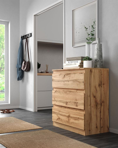 картинка Комод НК-МЕБЕЛЬ STERN комод Т-3 (16 мм) 3-я Дуб Вотан 72674927 (1 кор.) от магазина Tovar-RF.ru