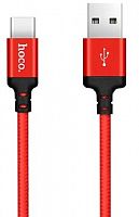 картинка кабель hoco (6957531062875) x14 usb (m)-type-c (m) 1.0м - красный/черный от магазина Tovar-RF.ru