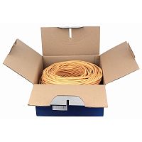 картинка skynet кабель light utp нг-lszh 4x2x0,46, низкое дымовыделение, нулевое содержание галогенов, медный, fluke test, кат.5e, однож., 305 м, box, оранжевый [csl-utp-lszh-4-cu] от магазина Tovar-RF.ru