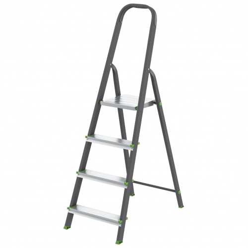 картинка СИБРТЕХ Стремянка, 4 ступени, стальной профиль, алюминиевые ступени, Россия  [97954] от магазина Tovar-RF.ru