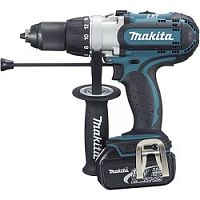 картинка Makita DHP451RFE Дрель ак(уд),{18В,2х3Ач Li-ion,БЗП-13мм,0-300\0-600\0-1700об\м,80\40Нм,2.2кг,чем,подсветка} от магазина Tovar-RF.ru