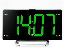 картинка HYUNDAI H-RCL246 черный LCD подсв: зеленые часы:цифровые FM от магазина Tovar-RF.ru