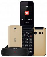 картинка телефон мобильный inoi 247b с док-станцией-gold (2 sim) от магазина Tovar-RF.ru