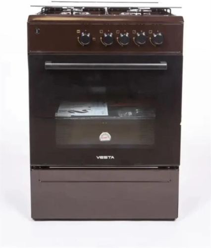 картинка плита газовая vesta bergamo vgg 10-g коричневый гк vesta bergamo vgg 10-g коричневый гк от магазина Tovar-RF.ru