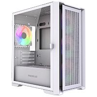 картинка powercase alisio micro x4w v2 le, tempered glass, 4х 120mm argb pwm fans, белый, matx [без встроенного хаба] (camcxw-a4-le) от магазина Tovar-RF.ru