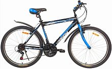 картинка велосипед pioneer pilot 26"/21" black-blue-whiteот магазина Tovar-RF.ru