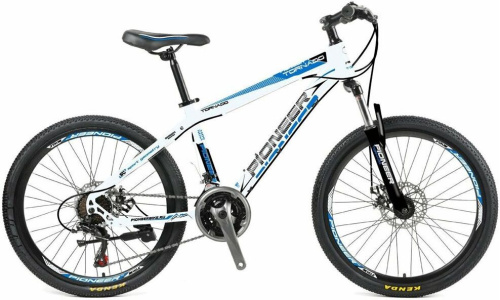 картинка велосипед pioneer tornado 24"/14" white-black-blue магазин Tovar-RF.ru являющийся официальным дистрибьютором в России картинка велосипед pioneer tornado 24"/14" white-black-blueот магазина Tovar-RF.ru
