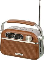 картинка радиоприемник hyundai h-psr200 дерево коричневое/серебро hyundai h-psr200 дерево коричневое/серебро от магазина Tovar-RF.ru