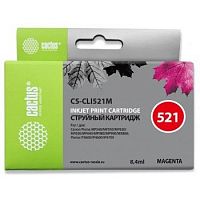 картинка cactus cli-521m  картридж  для canon mp540/620/630/980/pixma ip4700, пурпурный от магазина Tovar-RF.ru