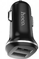 картинка автомобильное зарядное устройство hoco (6957531040125) z1 азу 2usb 2.1a для lightning 8-pin черный от магазина Tovar-RF.ru