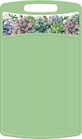 картинка  IDILAND Bergamo Botanica прямоугольная 335x220x4мм с декором (зеленый) 222132518/08 от магазина Tovar-RF.ru