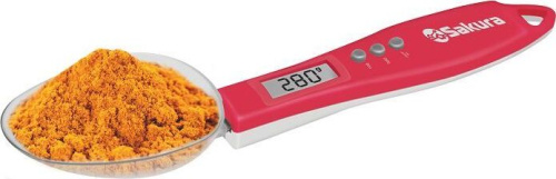 картинка весы кухонные sakura sa-6083rw красный/белый от магазина Tovar-RF.ru