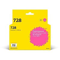 картинка t2  f9k16a  картридж №728  (ic-hf9k16a) для hp designjet t730/t830, пурпурный, с чипом от магазина Tovar-RF.ru