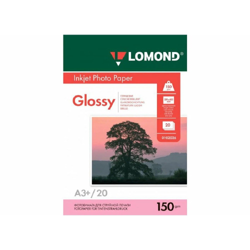 картинка LOMOND 0102022 Глянцевая бумага 1х A4, 230г/м2, 50л.  от магазина Tovar-RF.ru