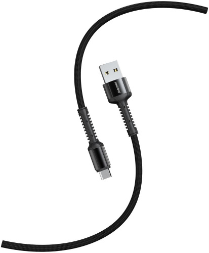 картинка кабель smartbuy (ik-3112-s26b) s26 type c черный.,3 а,qc,нейл.,1м от магазина Tovar-RF.ru