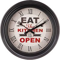 картинка Часы настенные LEFARD 220-377 CHEF KITCHEN ЧЕРНЫЙ d31см циферблат d22,5см LEFARD 220-377 CHEF KITCHEN ЧЕРНЫЙ d31см циферблат d22,5см от магазина Tovar-RF.ru