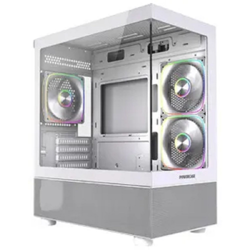 картинка Powercase Корпус Vision Micro M2 ARGB, Tempered Glass, 3x 120mm ARGB PWM Fan, белый, mATX  (CVMWM2-A3) от магазина Tovar-RF.ru