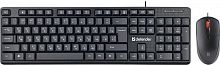 картинка проводной набор клавиатура и мышь defender (45511) line c-511 ru черный от магазина Tovar-RF.ru