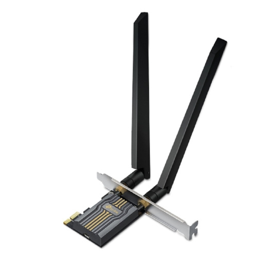 картинка tp-link archer tbe400e be6500 трехдиапазонный беспроводной pci express-адаптер wi-fi 7 с поддержкой bluetooth 5.4 от магазина Tovar-RF.ru