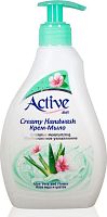 картинка Крем-мыло ACTIVE Крем-мыло 350 мл. С дозатором. Алоэ-Вера (511801641) от магазина Tovar-RF.ru