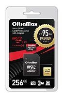 картинка карта памяти oltramax microsdxc 256gb class 10 uhs-1 premium (u3)+ адаптер (sd 95 mb/s) [om256gcsdxc10uhs-1-pru3] от магазина Tovar-RF.ru