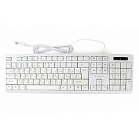 картинка клавиатура gembird kb-8355u, usb,белый, 104 клавиши, кабель 1,85м  от магазина Tovar-RF.ru