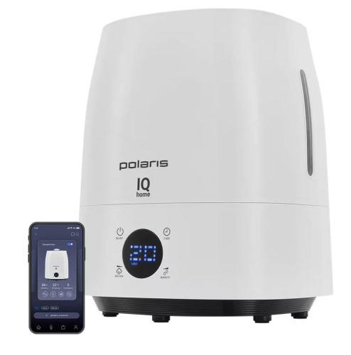 картинка увлажнитель воздуха polaris puh 4040 wifi iq home (30вт,45кв.м, сенсорное управление) белый от магазина Tovar-RF.ru