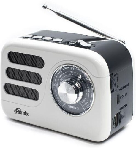 картинка радиоприемник ritmix rpr-033 white от магазина Tovar-RF.ru