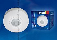 картинка датчики движения uniel (06566) usn-14-360r-1200w-3lux-6m-0,6-1,5m/s-wh от магазина Tovar-RF.ru