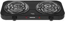 картинка плитка centek ct-1509 black двухкомфорочная centek ct-1509 black от магазина Tovar-RF.ru