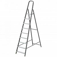 картинка СИБРТЕХ Стремянка, 9 ступеней, стальной профиль, алюминиевые ступени, Россия  [97959] от магазина Tovar-RF.ru