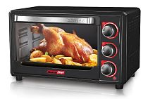 картинка жарочные шкафы centek ct-1537-30 black <30л>  1600вт, таймер 90 мин, 4 режима, max 320° от магазина Tovar-RF.ru